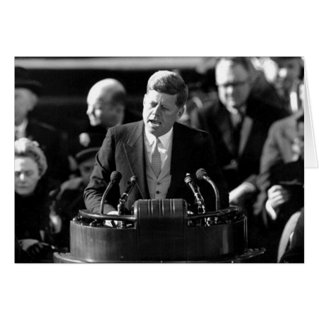 JFK Inaugaration Hälsningskort (Framsidan Horizontal)