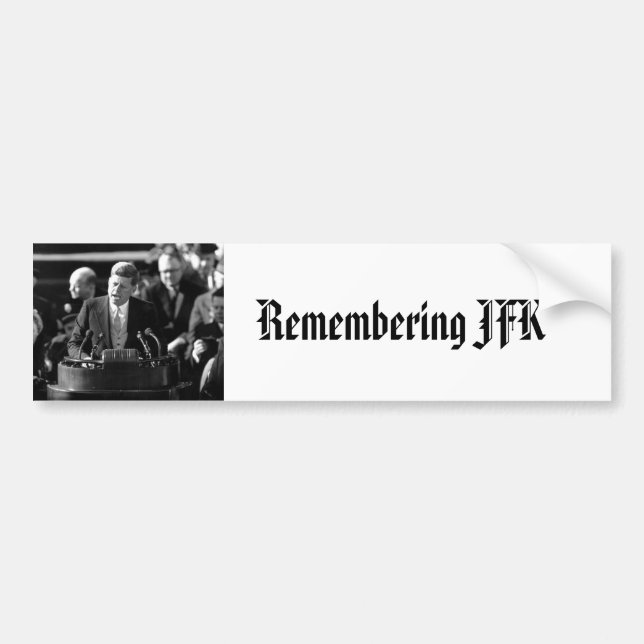 JFK-invigningen Bildekal (Framsidan)
