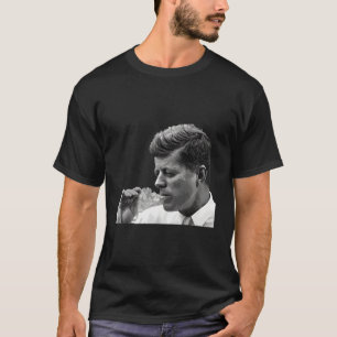 Jfk John F Kennedy Cigar Smoking Smoker T Shirt