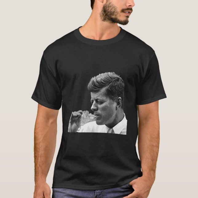 Jfk John F Kennedy Cigar Smoking Smoker T Shirt (Framsida)