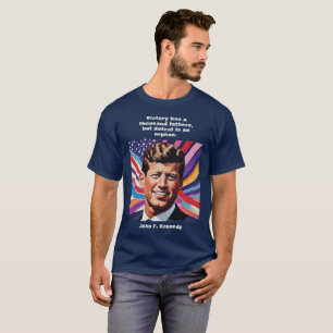 JFK John F. Kennedy Citat Motiverande Inspiration T Shirt
