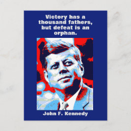 JFK John F. Kennedy Citat Motiverande Inspiration Vykort