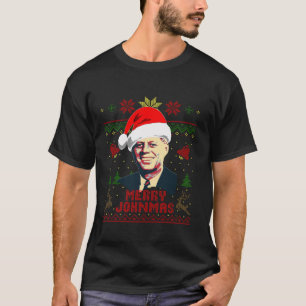 JFK John F Kennedy Merry Johnmas Funny jul T Shirt