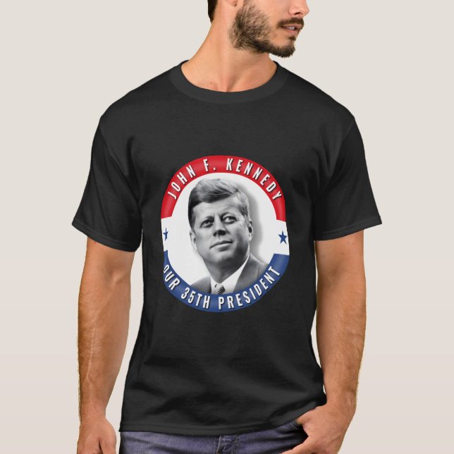 Jfk John F Kennedy Presidential Souvenir T Shirt (Framsida)