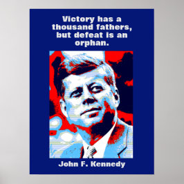 JFK John F. Kennedy Quote Motivational Inspiration Poster