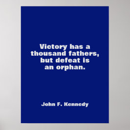 JFK John F. Kennedy Quote Motivational Inspiration Poster