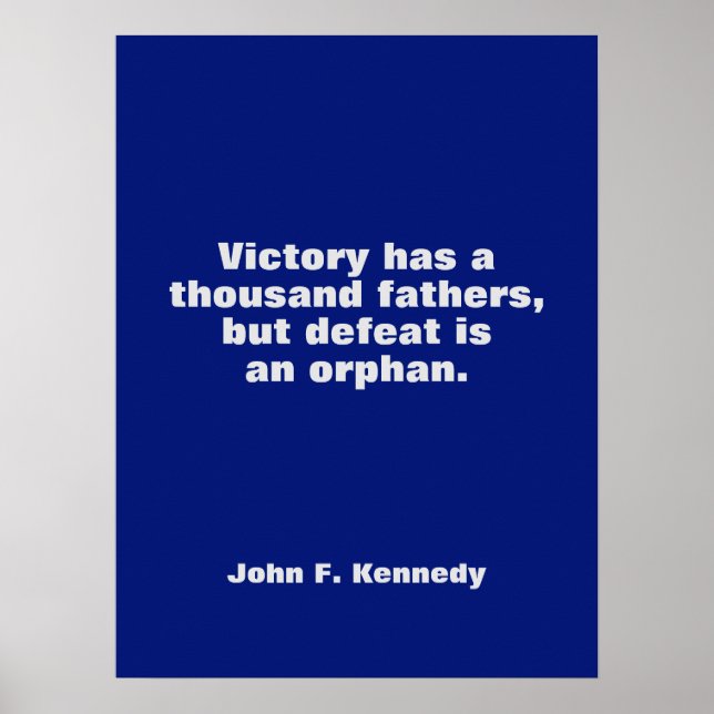 JFK John F. Kennedy Quote Motivational Inspiration Poster (Framsidan)