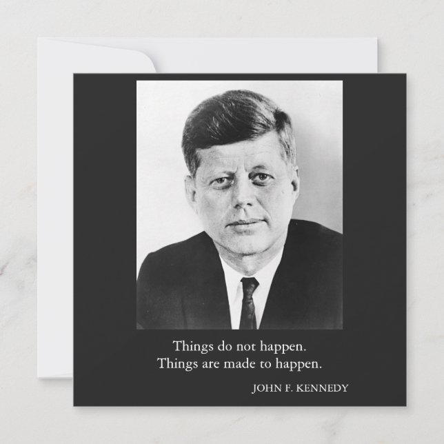 JFK John F. Kennedy Quote Sak förekommer inte (Framsida)