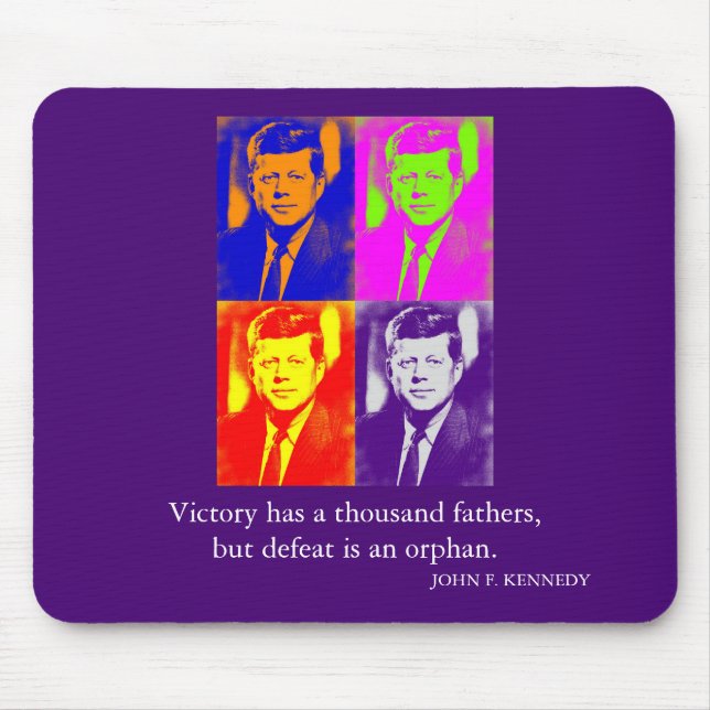 JFK John F. Kennedy Quote Victory Musmatta (Framsidan)