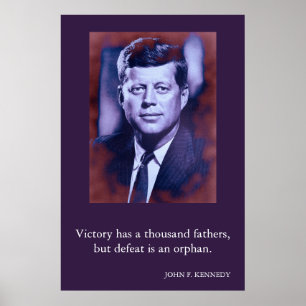 JFK John F. Kennedy Quote Victory Poster