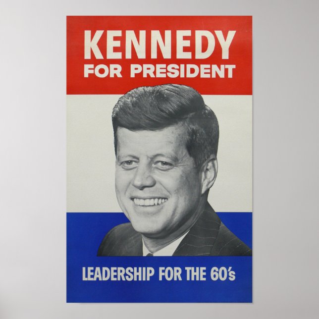 JFK - John Kennedy för president 🇺 🇸 Poster (Framsidan)