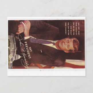 JFK Kennedy President Vykort