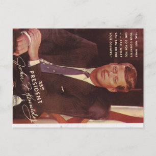 JFK Kennedy President Vykort