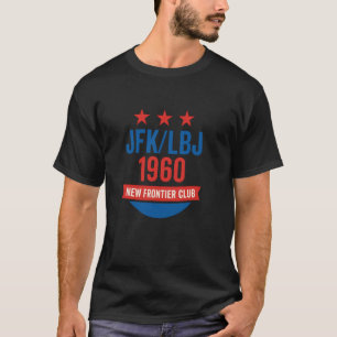 JFK LBJ 1960 Ny front John F Kennedy kampanj T Shirt
