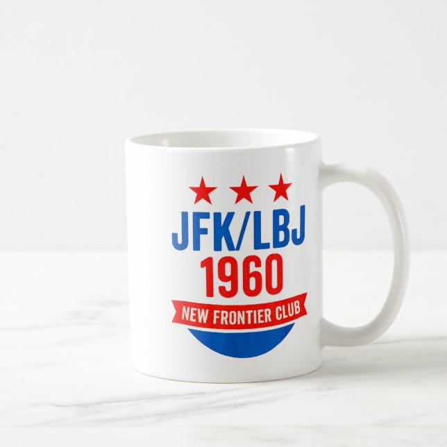 Jfk Lbj 1960 Ny Gräns John F Kennedy Kampanj  Kaffemugg (Höger)