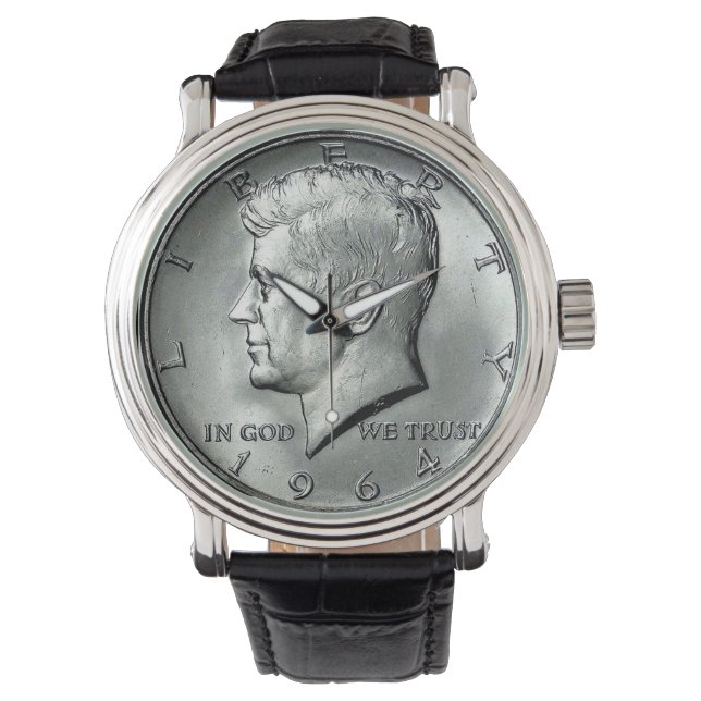 JFK Manar Watch i halvdollar Armbandsur (Framsida)