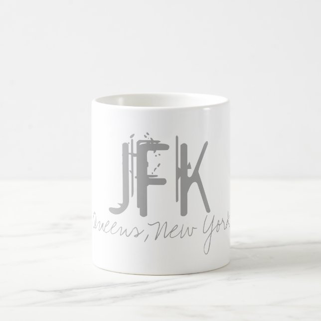 JFK New York Airport Typography Kaffemugg (Center)