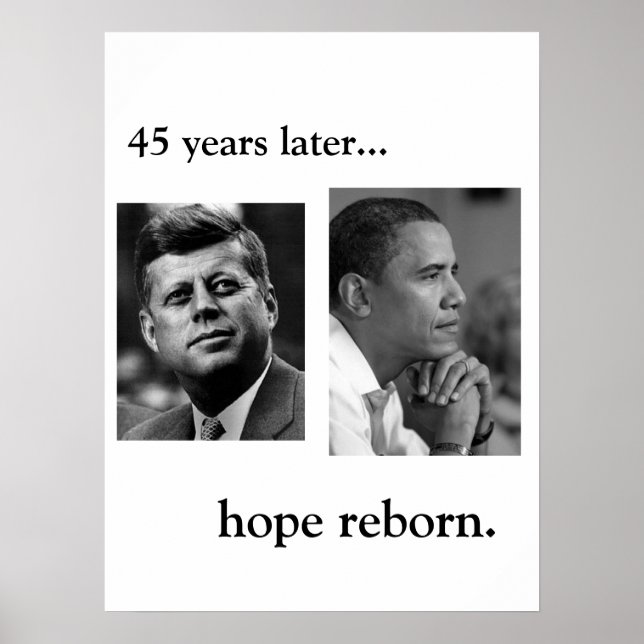 JFK/OBAMA POSTER - HOOPE REBORN (Framsidan)