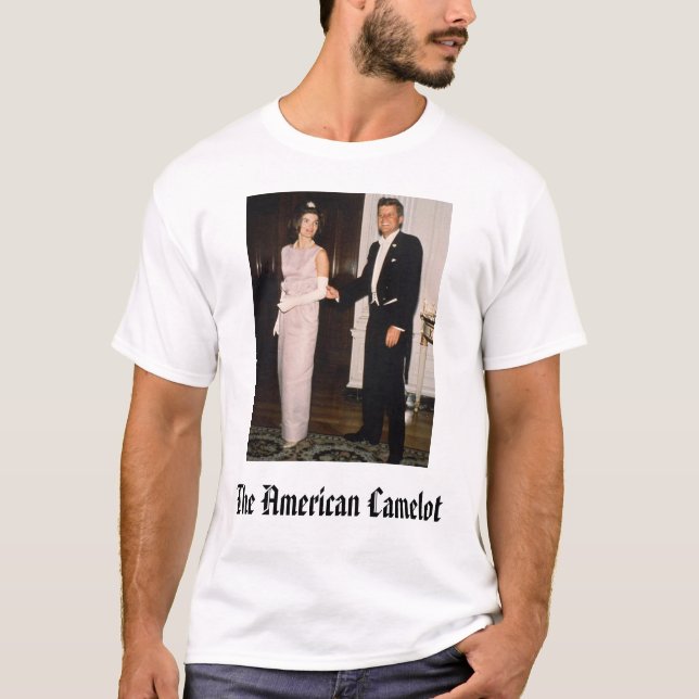 JFK och Jackie, amerikanen Camelot Tee (Framsida)