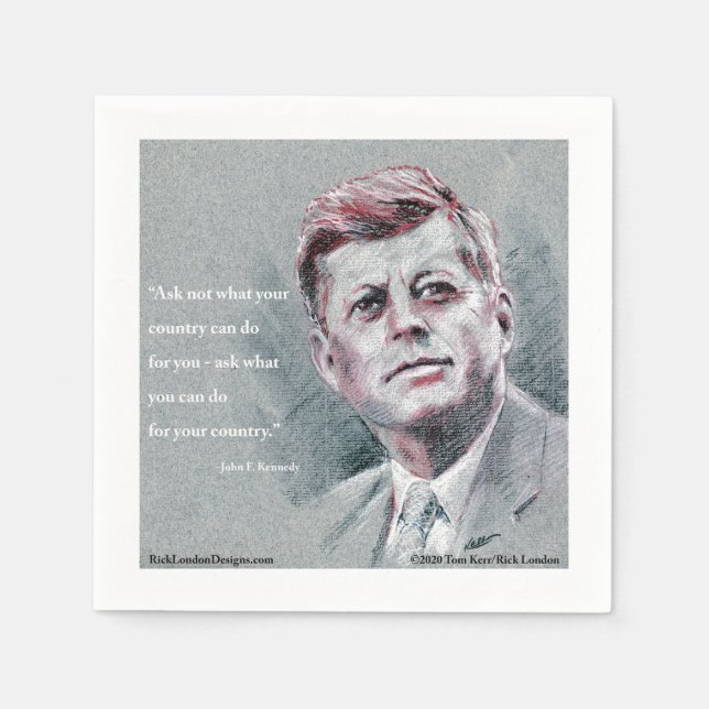 JFK & offert Pappersservett (Framsidan)