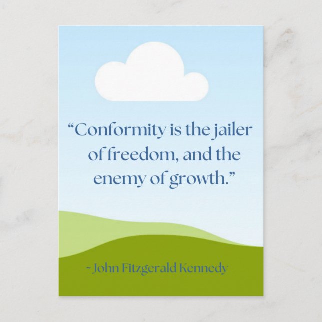 JFK-offert Vykort (Framsida)