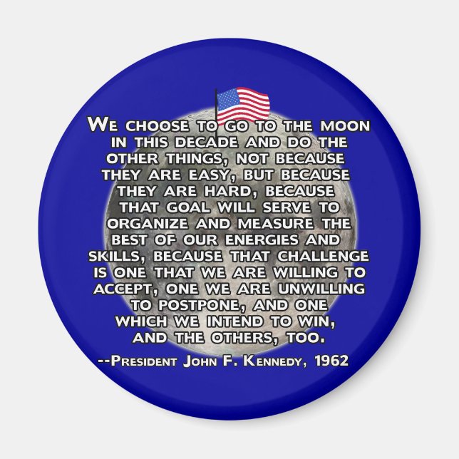 JFK-offerten som skickade människor till Måne Magnet (Framsidan)