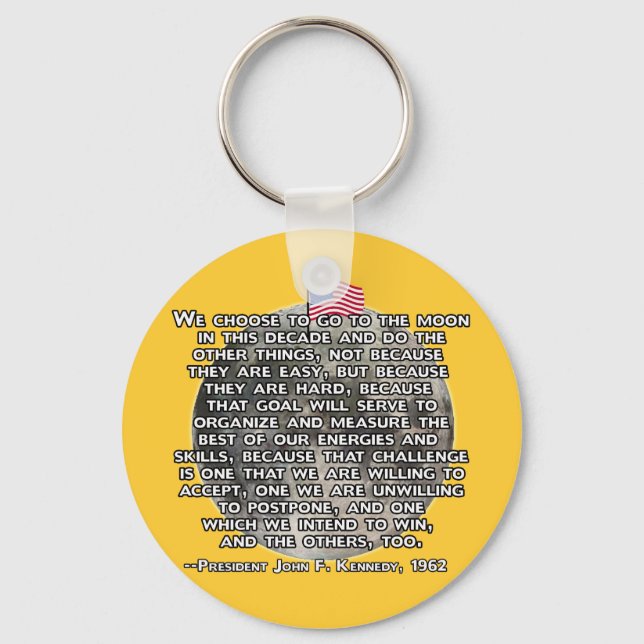 JFK-offerten som skickade människor till Måne Nyckelring (Framsida)