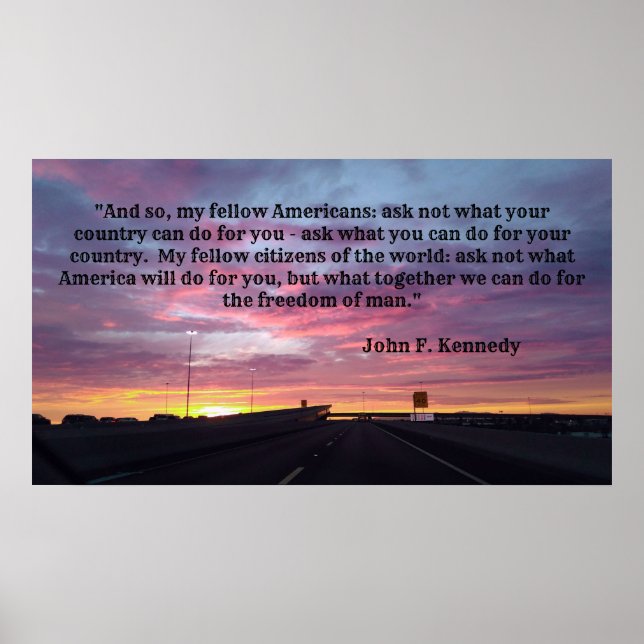 JFK-offerter Poster (Framsidan)