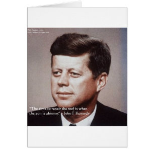 JFK Reparera Berömden Tak Hälsningskort