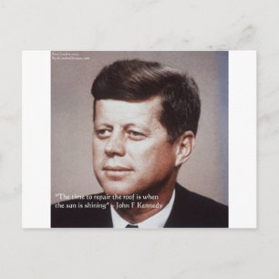 JFK Reparera Taket Berömd Citat Vykort