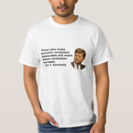 JFK-revolutioncitationstecken T-shirt