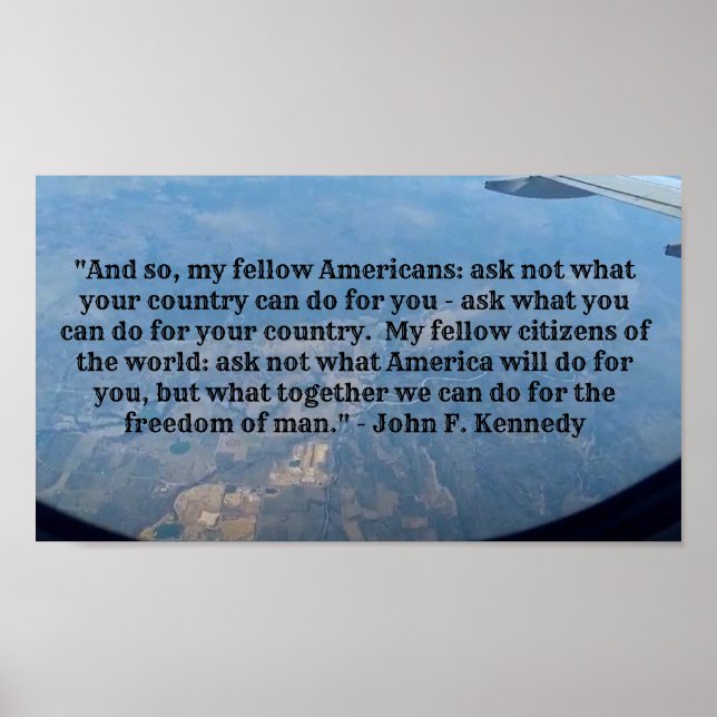 JFK:s offerter Poster (Framsidan)