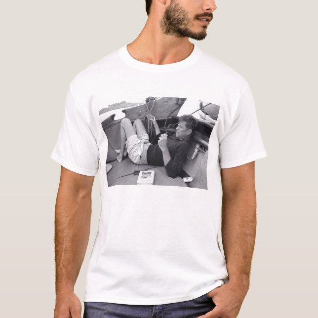 JFK-seglingT-tröja T-shirt (Framsida)