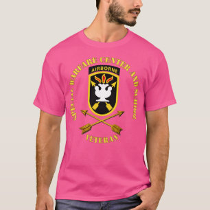 JFK Special Warfare Center School SSI w Branch Vet T Shirt