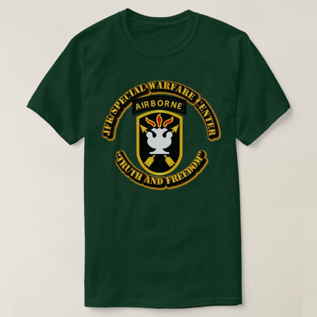 JFK Speciell Warfare Center T Shirt (Design framsida)