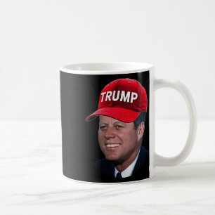 Jfk Wearing Trump Hat Funny John F Kennedy Meme Gr Kaffemugg