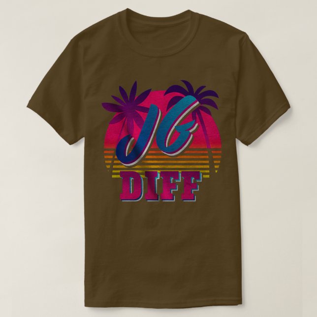 JG DIFF RETRO JUNGLE DIFFERENCE BETTER JUNGLER WIN T SHIRT (Design framsida)