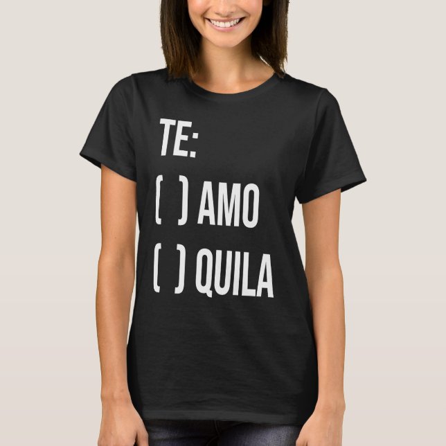 Jga Te Aamo Tequila Bröllopskvällar Sjungmöhippa T Shirt (Framsida)