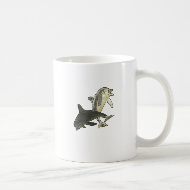 jGibney för delfiner 2 de MUSEUMZazzle gåvorna Kaffemugg (Höger)
