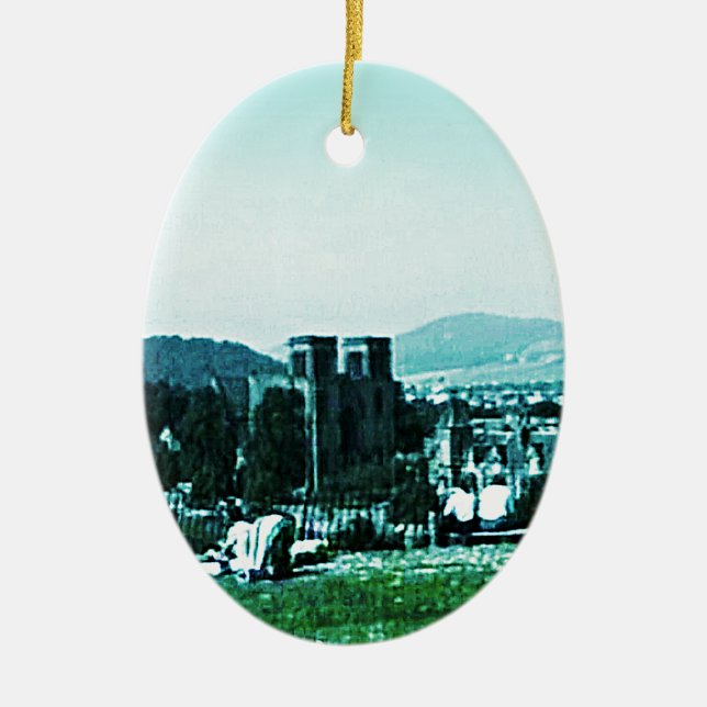 jGibney för Skottland Inverness slottkonst Julgransprydnad Keramik (Framsidan)