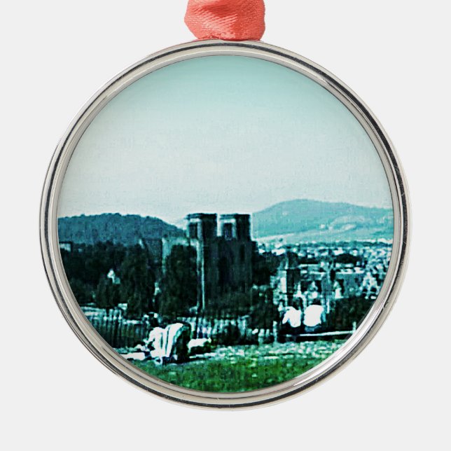 jGibney för Skottland Inverness slottkonst Julgransprydnad Metall (Framsidan)