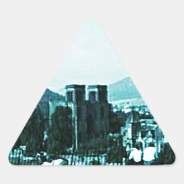 jGibney för Skottland Inverness slottkonst Triangelformat Klistermärke