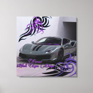 Jhgf oil Black Lyon design Canvastryck