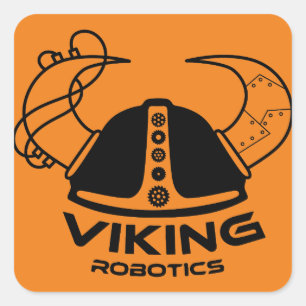 JHS Viking Robotics Sticker Fyrkantigt Klistermärke