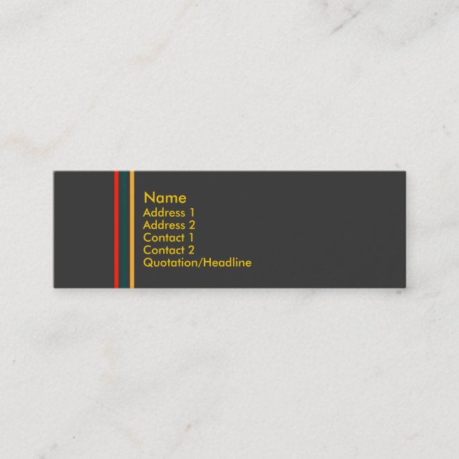 Jiao-profilkort nr 2 mini visitkort (Framsida)