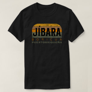 Jibara Boricua Puertorriqueña T Shirt
