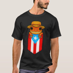 Jibaro Coqui Frog Puerto Rico Flagga Boricua Cket T Shirt