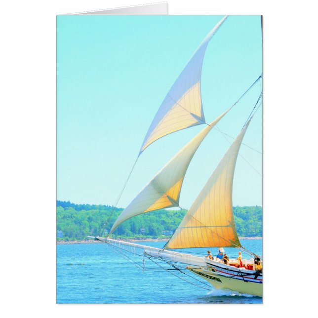 Jibs aflight hälsningskort (Framsidan)