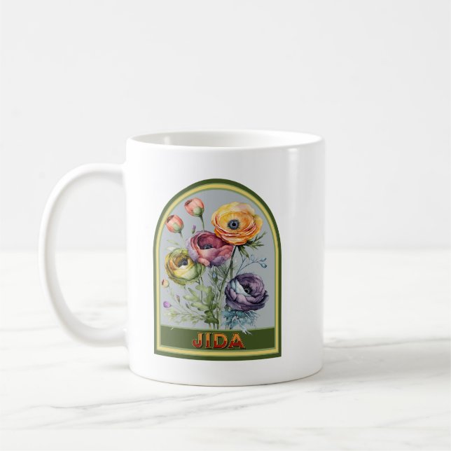 Jida Vintage Blommigt Grandmor Kaffemugg (Vänster)