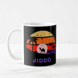 Jiddo Retro Sunset Ocean Grandfather Kaffemugg